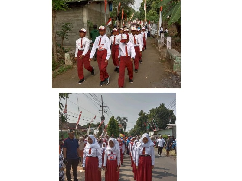 Semarak HUT-RI ke-80 - Lomba Gerak Jalan Tingkat SD / SMP