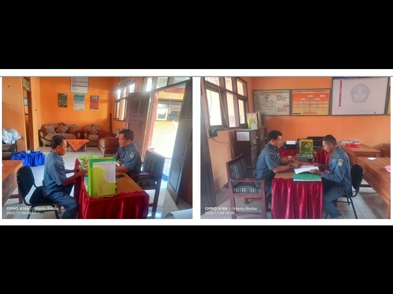 SUPERVISI KELAS - di Ruang Kantor Kepala Sekolah SDN 3 PATEMON