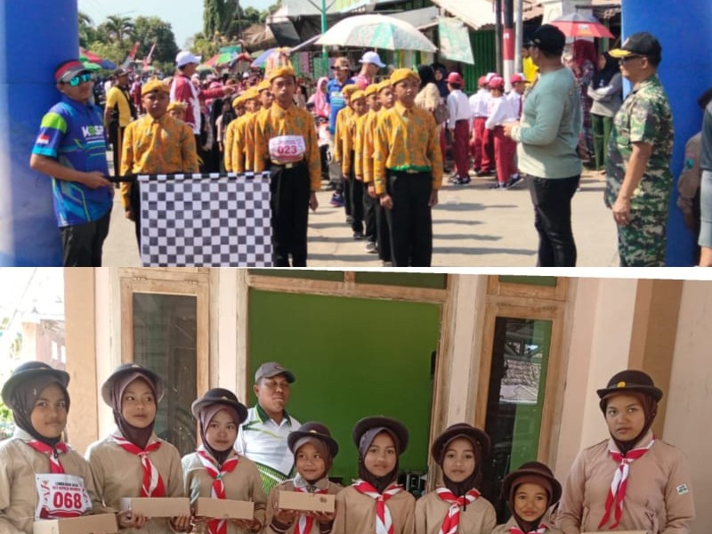 Lomba Gerak jalan dalam Memperingati HUT RI KE 81 DI kecamatan Jatibanteng